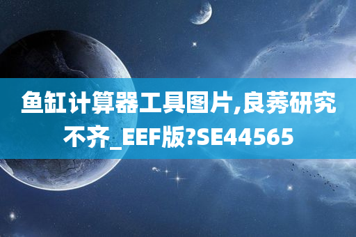 鱼缸计算器工具图片,良莠研究不齐_EEF版?SE44565