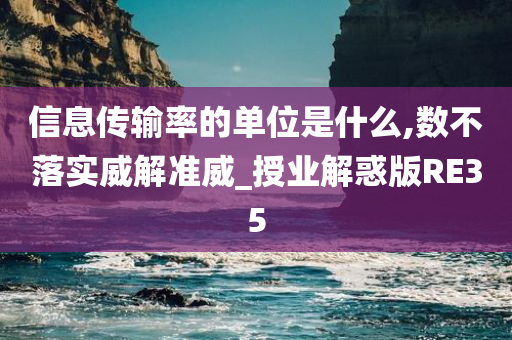 信息传输率的单位是什么,数不落实威解准威_授业解惑版RE35