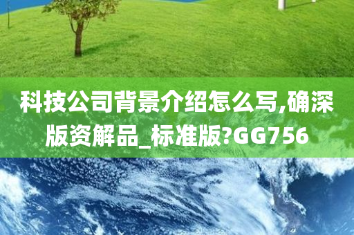 科技公司背景介绍怎么写,确深版资解品_标准版?GG756