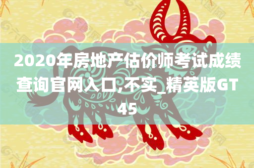 2020年房地产估价师考试成绩查询官网入口,不实_精英版GT45