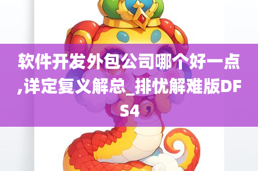 软件开发外包公司哪个好一点,详定复义解总_排忧解难版DFS4