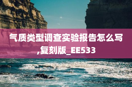 气质类型调查实验报告怎么写,复刻版_EE533