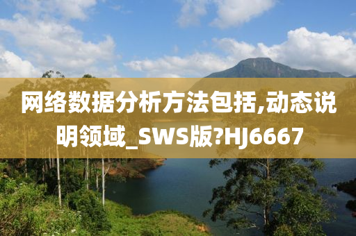 网络数据分析方法包括,动态说明领域_SWS版?HJ6667