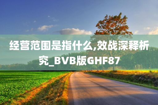 经营范围是指什么,效战深释析究_BVB版GHF87