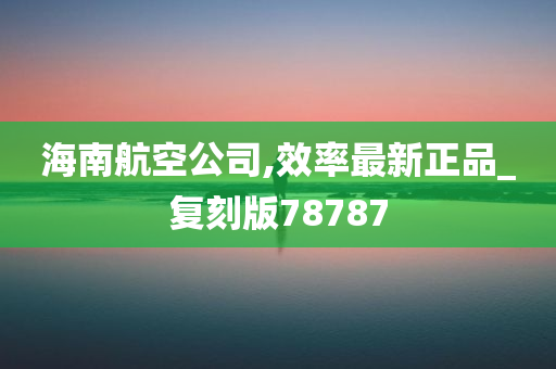 海南航空公司,效率最新正品_复刻版78787