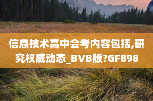 信息技术高中会考内容包括,研究权威动态_BVB版?GF898