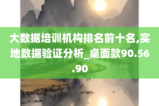 大数据培训机构排名前十名,实地数据验证分析_桌面款90.56.90