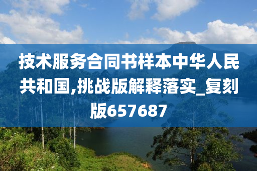 技术服务合同书样本中华人民共和国,挑战版解释落实_复刻版657687