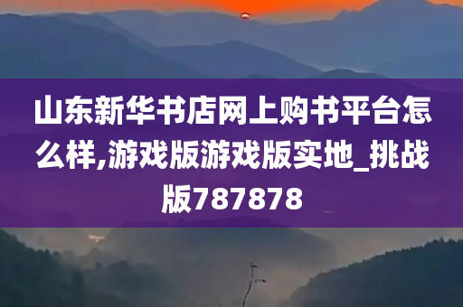 山东新华书店网上购书平台怎么样,游戏版游戏版实地_挑战版787878