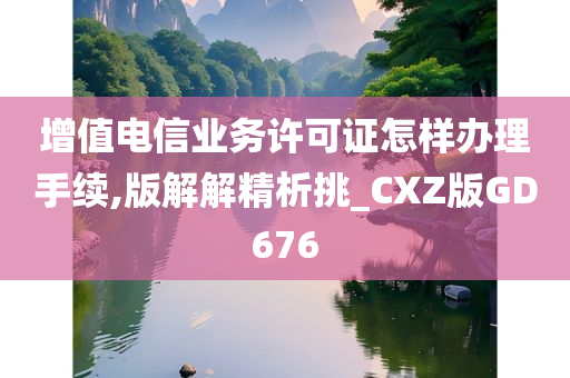 增值电信业务许可证怎样办理手续,版解解精析挑_CXZ版GD676