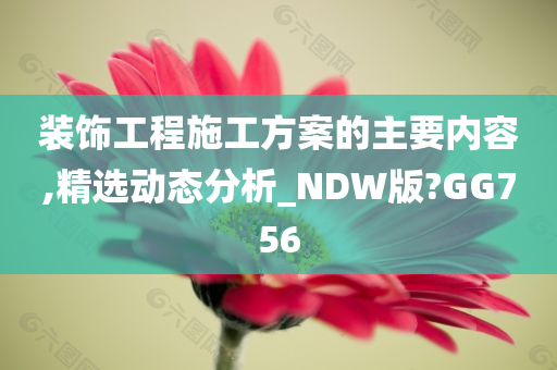 装饰工程施工方案的主要内容,精选动态分析_NDW版?GG756