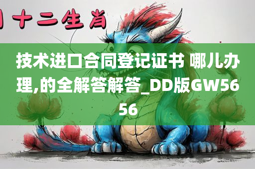 技术进口合同登记证书 哪儿办理,的全解答解答_DD版GW5656