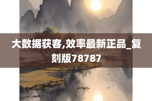 大数据获客,效率最新正品_复刻版78787