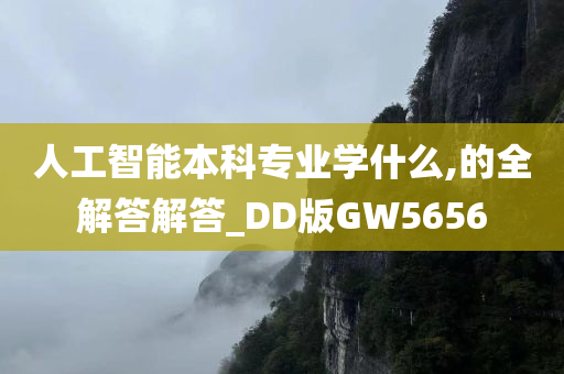 人工智能本科专业学什么,的全解答解答_DD版GW5656