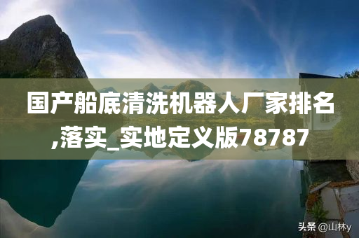 国产船底清洗机器人厂家排名,落实_实地定义版78787