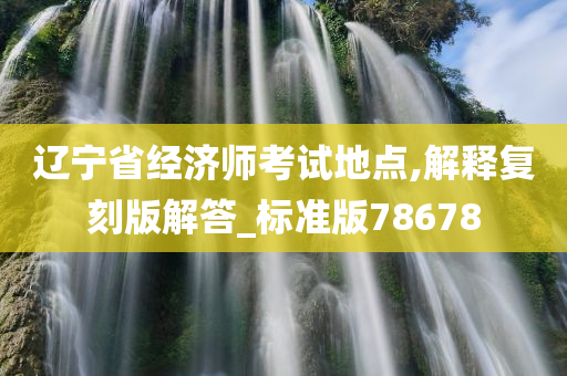 辽宁省经济师考试地点,解释复刻版解答_标准版78678