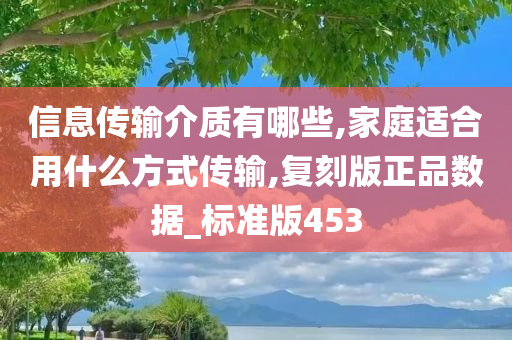 信息传输介质有哪些,家庭适合用什么方式传输,复刻版正品数据_标准版453