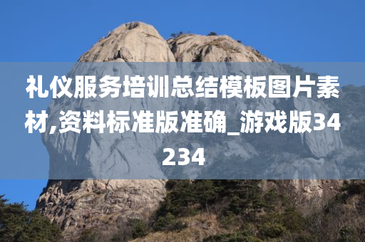 礼仪服务培训总结模板图片素材,资料标准版准确_游戏版34234