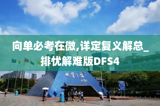 向单必考在微,详定复义解总_排忧解难版DFS4