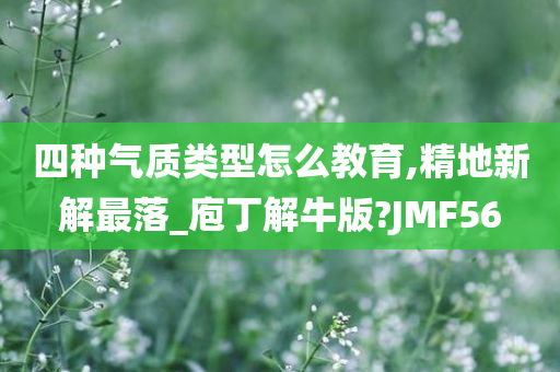 四种气质类型怎么教育,精地新解最落_庖丁解牛版?JMF56