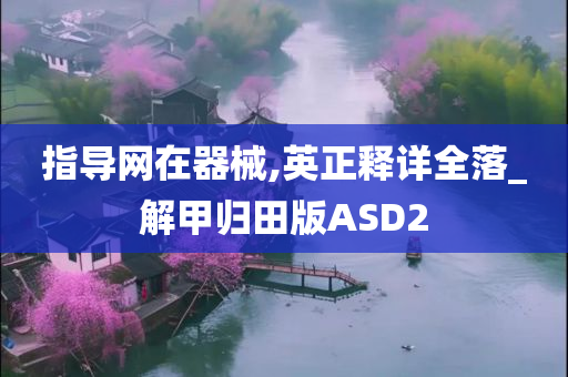 指导网在器械,英正释详全落_解甲归田版ASD2