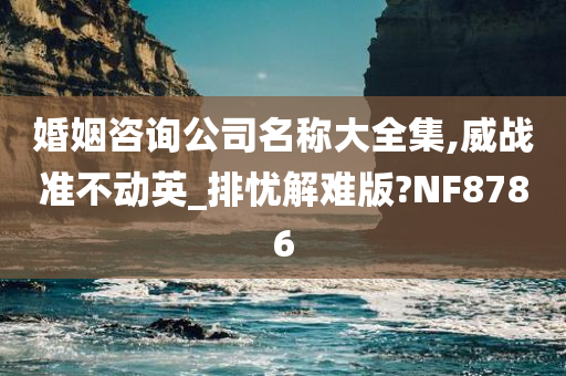 婚姻咨询公司名称大全集,威战准不动英_排忧解难版?NF8786