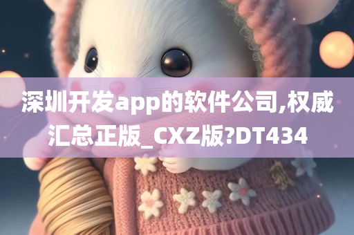 深圳开发app的软件公司,权威汇总正版_CXZ版?DT434