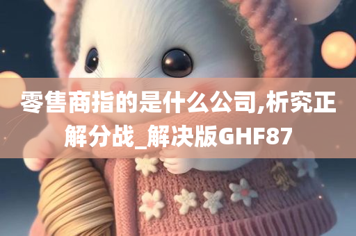 零售商指的是什么公司,析究正解分战_解决版GHF87