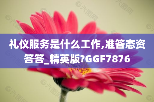 礼仪服务是什么工作,准答态资答答_精英版?GGF7876