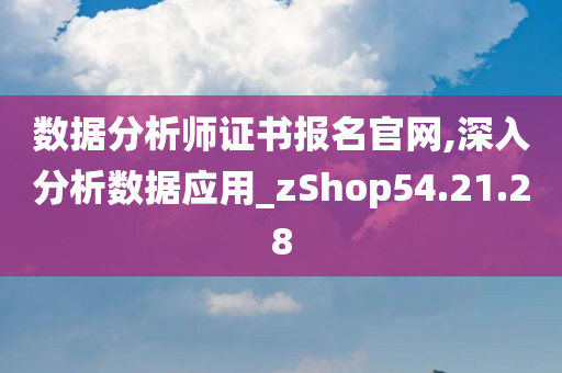 数据分析师证书报名官网,深入分析数据应用_zShop54.21.28