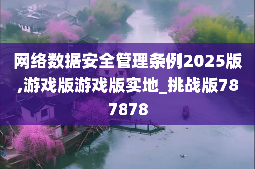 网络数据安全管理条例2025版,游戏版游戏版实地_挑战版787878