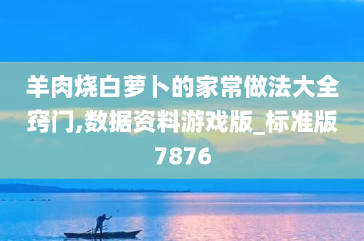 羊肉烧白萝卜的家常做法大全窍门,数据资料游戏版_标准版7876