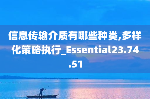 信息传输介质有哪些种类,多样化策略执行_Essential23.74.51