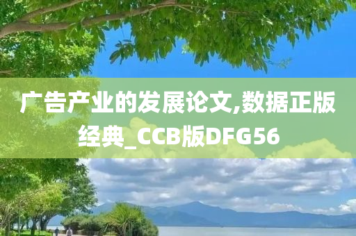 广告产业的发展论文,数据正版经典_CCB版DFG56