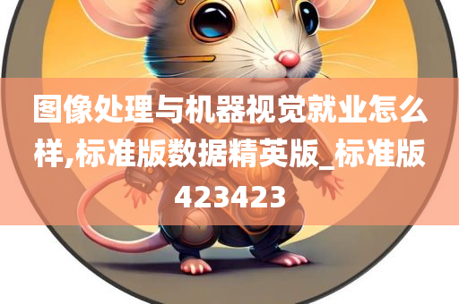 图像处理与机器视觉就业怎么样,标准版数据精英版_标准版423423