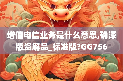 增值电信业务是什么意思,确深版资解品_标准版?GG756