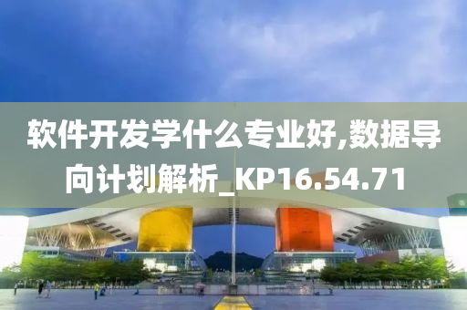 软件开发学什么专业好,数据导向计划解析_KP16.54.71