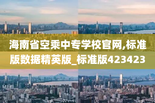 海南省空乘中专学校官网,标准版数据精英版_标准版423423