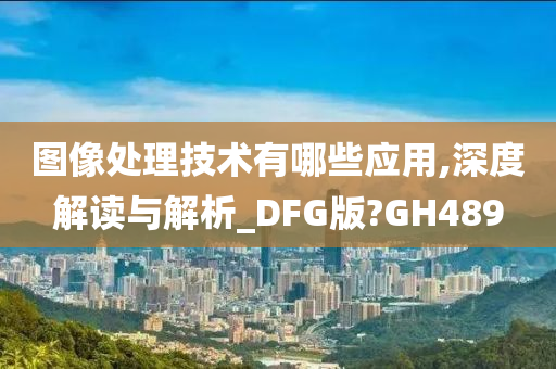 图像处理技术有哪些应用,深度解读与解析_DFG版?GH489