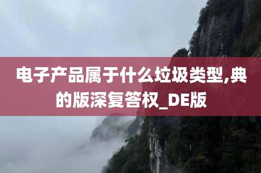 电子产品属于什么垃圾类型,典的版深复答权_DE版