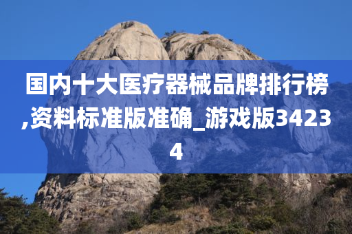 国内十大医疗器械品牌排行榜,资料标准版准确_游戏版34234