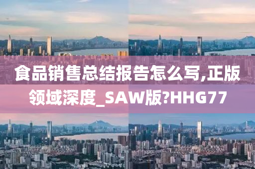 食品销售总结报告怎么写,正版领域深度_SAW版?HHG77