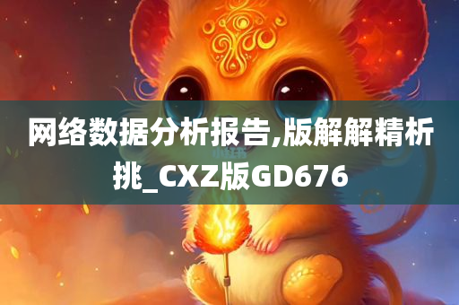 网络数据分析报告,版解解精析挑_CXZ版GD676