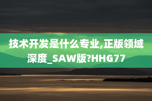 技术开发是什么专业,正版领域深度_SAW版?HHG77