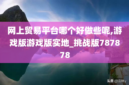 网上贸易平台哪个好做些呢,游戏版游戏版实地_挑战版787878