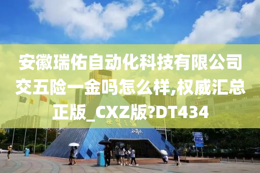 安徽瑞佑自动化科技有限公司交五险一金吗怎么样,权威汇总正版_CXZ版?DT434