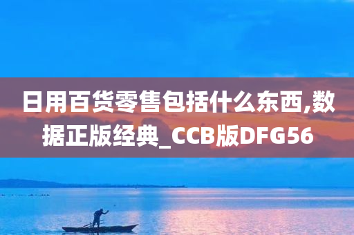 日用百货零售包括什么东西,数据正版经典_CCB版DFG56