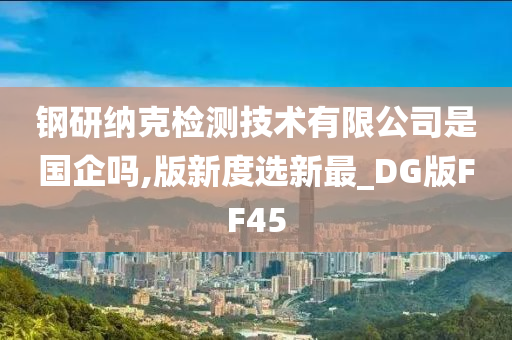 钢研纳克检测技术有限公司是国企吗,版新度选新最_DG版FF45