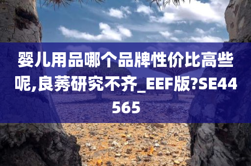 婴儿用品哪个品牌性价比高些呢,良莠研究不齐_EEF版?SE44565