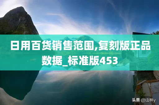 日用百货销售范围,复刻版正品数据_标准版453